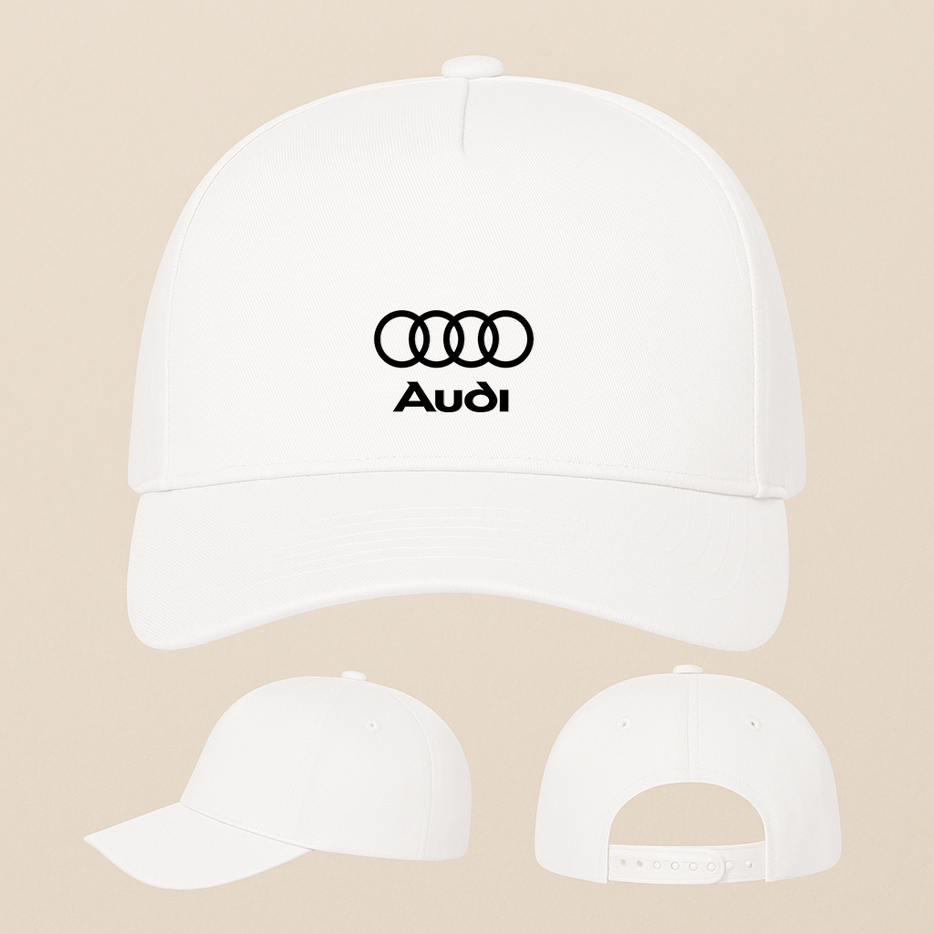 Audi Car Five Panel Twill Snapback Cap